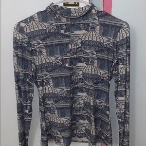 Reformation Bailey printed stretch-Tencel top